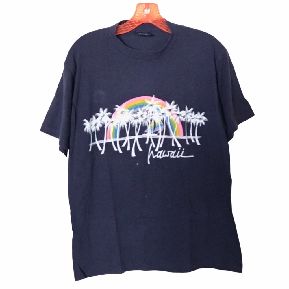 UNISEX Hawaii Souvenir Navy Blue T Shirt - XL